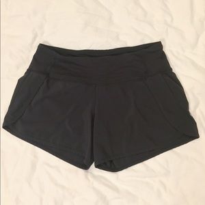 Women’s Black Lululemon Running Shorts